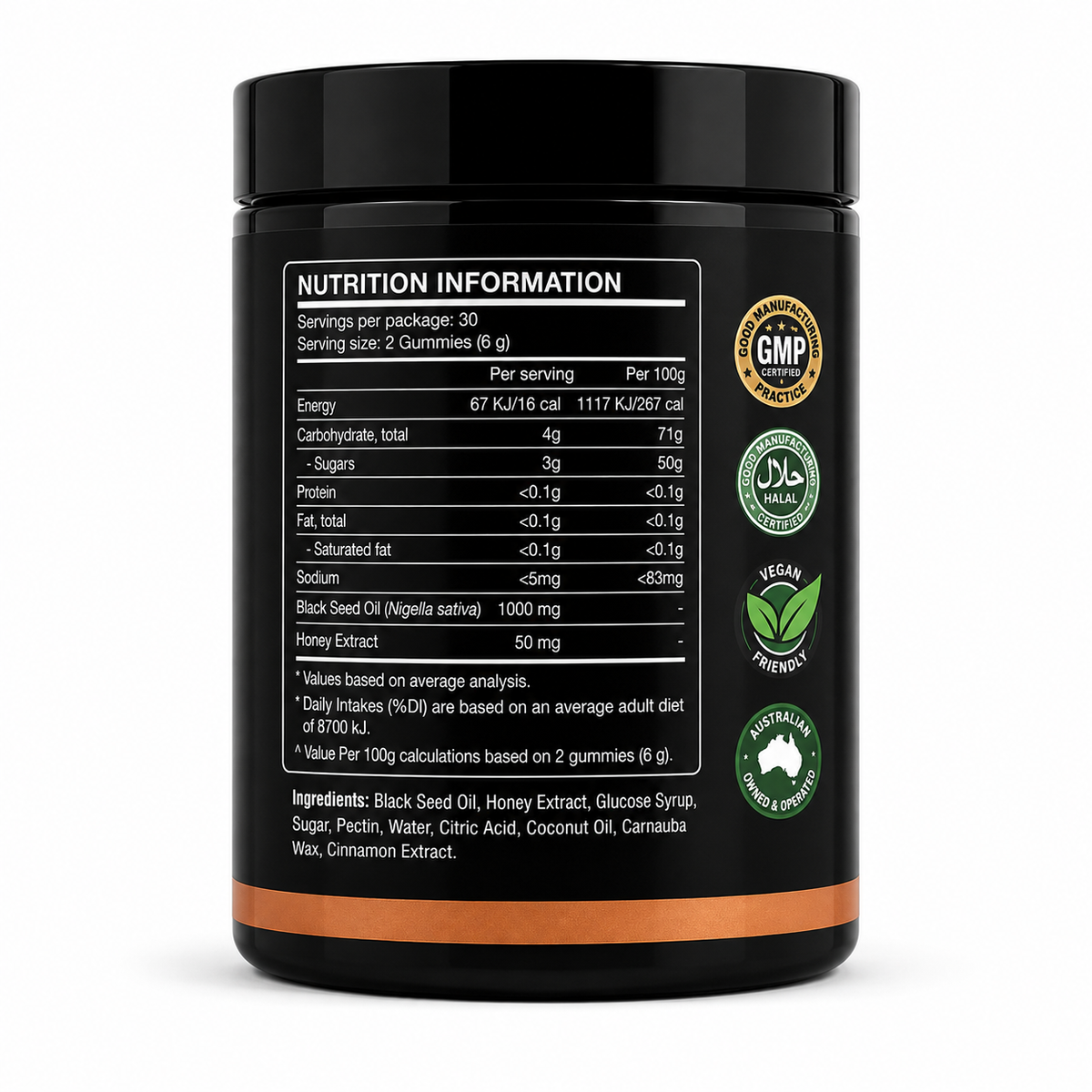 Black Seed Oil Gummies – 60 Gummies