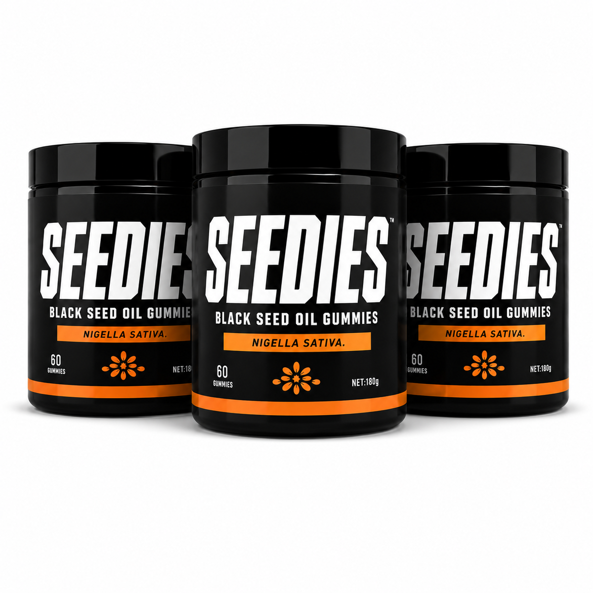 Black Seed Oil Gummies – 3 Pack (180 Gummies)