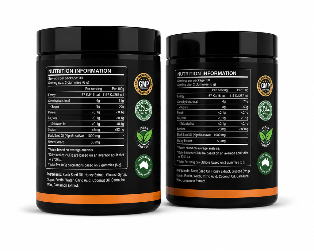 Black Seed Oil Gummies – 2 Pack (120 Gummies)