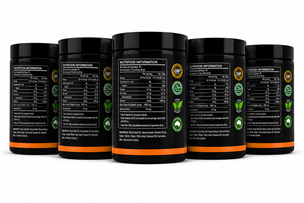 Black Seed Oil Gummies – 5 Pack (300 Gummies)